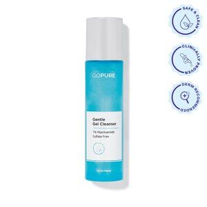 goPure Gentle Gel Cleanser, 4 fl oz / 1% Niacinamide, Sulfate-Free / New/Sealed